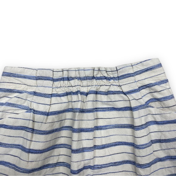 J. Crew Linen Striped Mini Skirt Size 4 Style 43839 - Picture 6 of 8